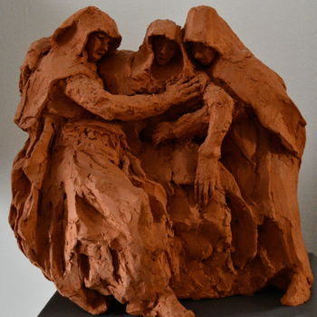Sculpture intitulée "Anéantissement" par Bhyest, Œuvre d'art originale, Terre cuite