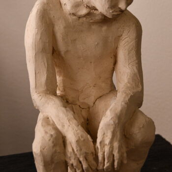 Sculptuur getiteld "Un jour bientôt peu…" door Bhyest, Origineel Kunstwerk, Terra cotta