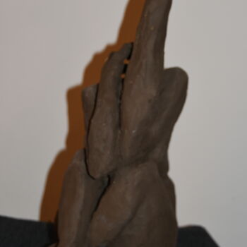Sculpture titled "Un jour peut-être b…" by Bhyest, Original Artwork, Terra cotta
