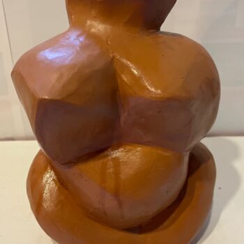 Sculpture intitulée "Femme trèfle" par Terredediane, Œuvre d'art originale, Argile