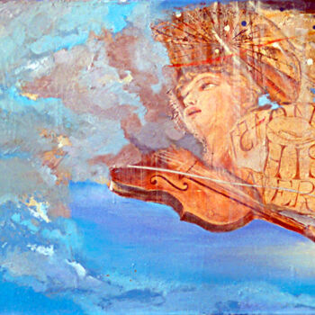 Malarstwo zatytułowany „19 - ANGEL MUSICO .…” autorstwa Beatriz Zucaro, Oryginalna praca, Olej Zamontowany na Drewniana rama…