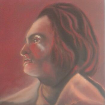 Drawing titled "Johannes Brahms" by Beatrice Auriol Besombes, Original Artwork, Pastel