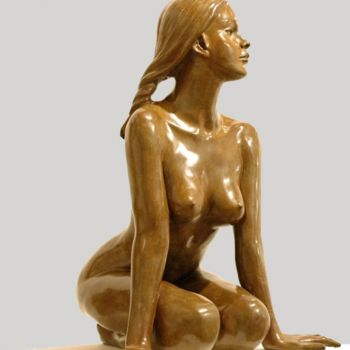 Скульптура под названием "L'effrontée" - Béatrice Bissara, Подлинное произведение искусства