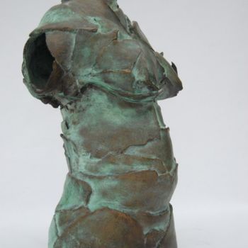 Sculpture intitulée "Buste" par Béatrice De Greef, Œuvre d'art originale, Bronze