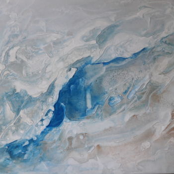 Painting titled "eaux profondes" by Béatrice De Greef, Original Artwork, Acrylic