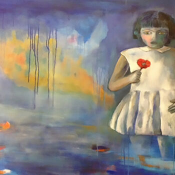 Peinture intitulée "Anapola" par Beatriz Moya, Œuvre d'art originale, Huile