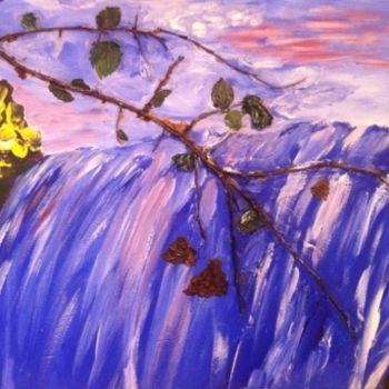 Peinture intitulée "Water fall" par Kay Beatton, Œuvre d'art originale