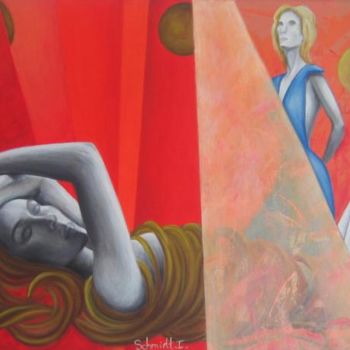 Schilderij getiteld "Songes" door Schmidt Isabelle, Origineel Kunstwerk