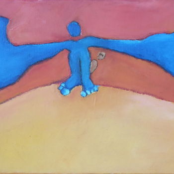 Peinture intitulée "A bras ouverts" par Bebu, Œuvre d'art originale, Huile