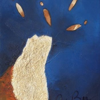 Peinture intitulée "Suspendu" par Bebu, Œuvre d'art originale, Huile