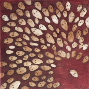 Pintura intitulada "Graines de Wouzwous…" por Bebu, Obras de arte originais, Óleo