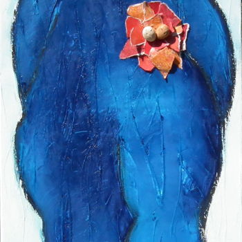 Peinture intitulée "Coeur d'artichaut" par Bebu, Œuvre d'art originale, Huile