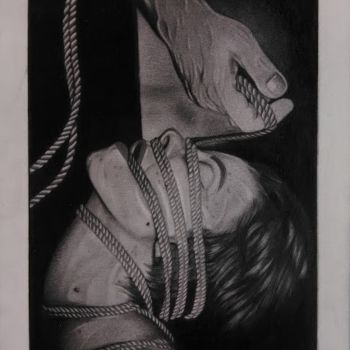 Drawing titled "Sadism" by Rebeca Brandão, Original Artwork, Pencil