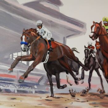 Painting titled "Justify" by Becky Arner, Original Artwork, Acrylic