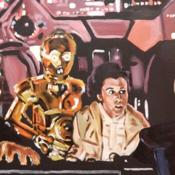 Painting titled "Inside the Falcon" by Becky Arner, Original Artwork, Acrylic