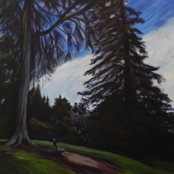 Pittura intitolato "Viretta Park 3" da Becky Arner, Opera d'arte originale, Acrilico