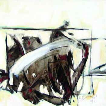 Pintura intitulada "abstract" por Bedri Karayağmurlar, Obras de arte originais