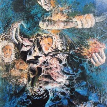 Painting titled "Tchipa & la gourde" by Mohamed Zaghloul, Original Artwork