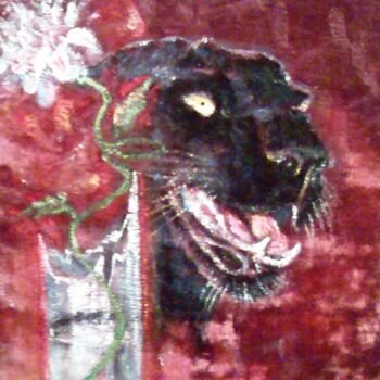 Pintura titulada "пантера" por Beker, Obra de arte original, Oleo