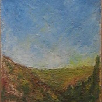 Painting titled "	Paysage (5" by Mohammed Bekhti, Original Artwork