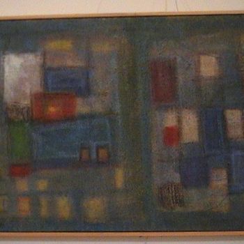 Painting titled "composition" by Mohammed Bekhti, Original Artwork