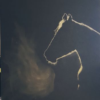 Dessin intitulée "Confident Donkey.jpg" par Jihane Bekkaoui, Œuvre d'art originale