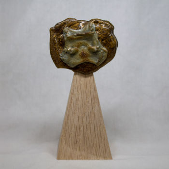 Sculpture titled "Golden Twizz - Oeuv…" by Belcanto, Original Artwork, Plastic