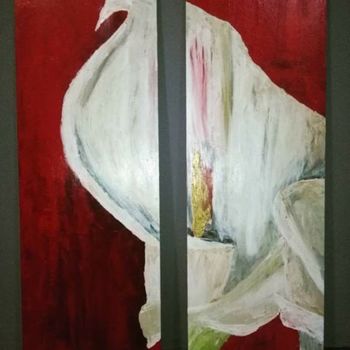 Painting titled "Corazón Desnudo" by Belen Frattesi, Original Artwork