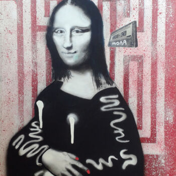 Malerei mit dem Titel "Mona" von Belfeygor, Original-Kunstwerk, Airbrush
