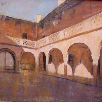 Painting titled "palais de bey oran…" by Abdelkader Belkhorissat, Original Artwork