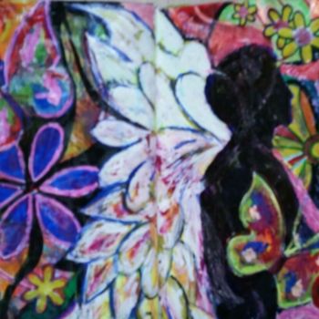 Pittura intitolato "L'Ange floral" da Andrea Schimböck-Marock, Opera d'arte originale