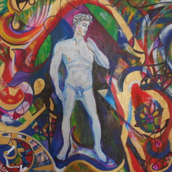 Картина под названием "Davide le Grand" - Andrea Schimböck-Marock, Подлинное произведение искусства, Акрил