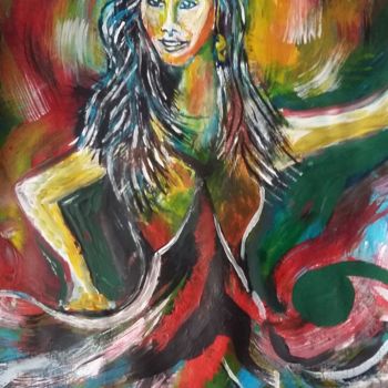 Pittura intitolato "Bailando contigo" da Andrea Schimböck-Marock, Opera d'arte originale