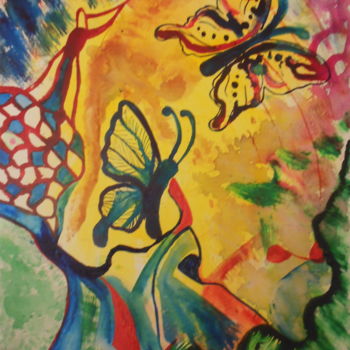 绘画 标题为“Mariposas” 由Andrea Schimböck-Marock, 原创艺术品, 墨