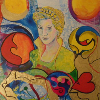 Schilderij getiteld "La princesse des co…" door Andrea Schimböck-Marock, Origineel Kunstwerk, Anders
