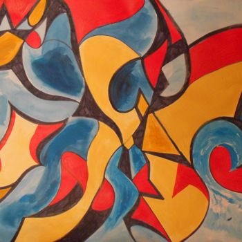 Картина под названием "Piacere 1" - Andrea Schimböck-Marock, Подлинное произведение искусства, Акрил