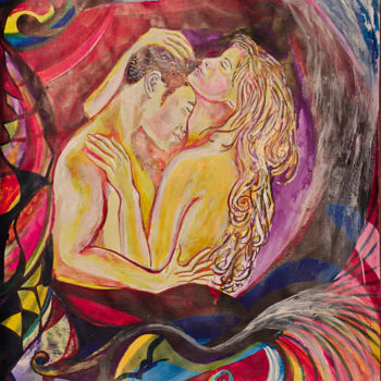 Pittura intitolato "Passion" da Andrea Schimböck-Marock, Opera d'arte originale, Acrilico