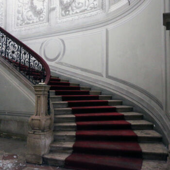 Fotografia intitolato "escalera de palacio" da Belle Epoque, Opera d'arte originale, Fotografia digitale