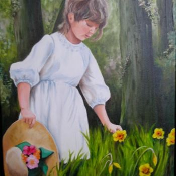 Pintura intitulada "Le printemps s'invi…" por Danielle Belle Josse, Obras de arte originais, Óleo