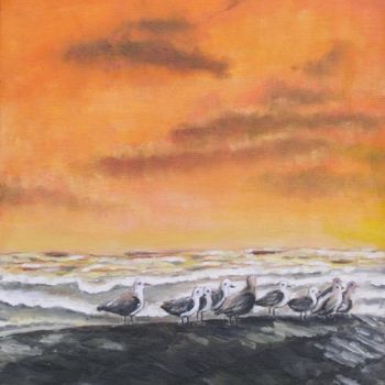 Pintura intitulada "Marine" por Danielle Belle Josse, Obras de arte originais