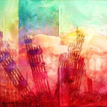 "TOWERS - 11 sept" başlıklı Dijital Sanat Jean-Luc Bellini tarafından, Orijinal sanat, Dijital Resim