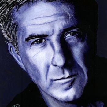 Desenho intitulada "Dustin Hoffman" por Jean-Luc Bellini, Obras de arte originais, Outro