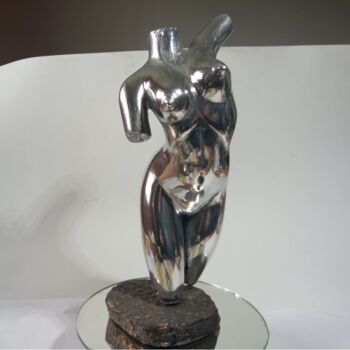 Скульптура под названием "Nu 2  Metal Alumini…" - Belmiro Dias Ferreira, Подлинное произведение искусства, Металлы