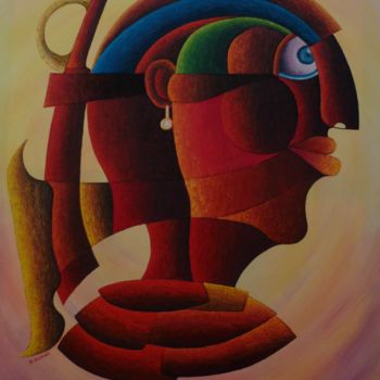Painting titled "le-guerrier-romain.…" by B.Gomes, Original Artwork