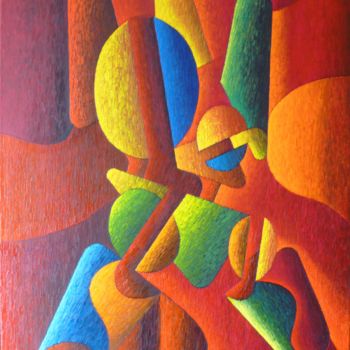 Painting titled "ABSTRACTION" by B.Gomes, Original Artwork