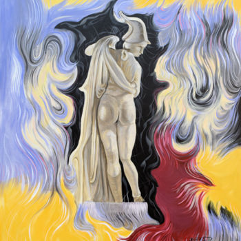 Pittura intitolato "Luar Incandescente" da Belmiro Pita, Opera d'arte originale, Acrilico