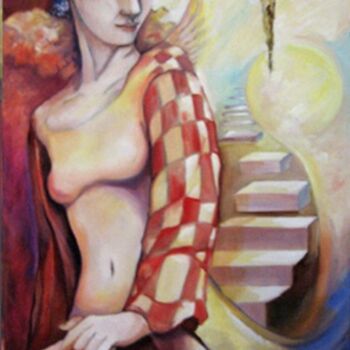绘画 标题为“l'escalier” 由Isabelle Belsaï-Huart, 原创艺术品