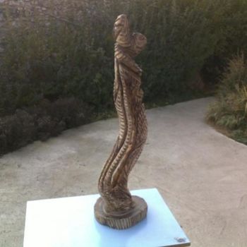 Sculpture titled "abbraccio" by Beli, Original Artwork, Wood