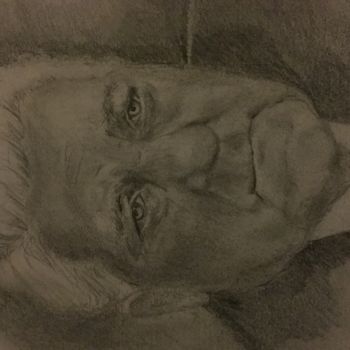 Drawing titled "Jean Gabin.jpeg" by Evelyne Belsens, Original Artwork