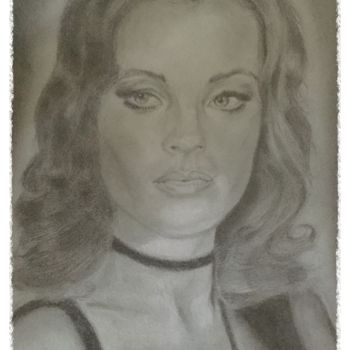 Desenho intitulada "Romy.jpeg" por Evelyne Belsens, Obras de arte originais